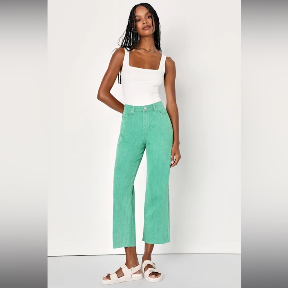 Blank NYC  The Baxter Women’s Green Denim Size 26